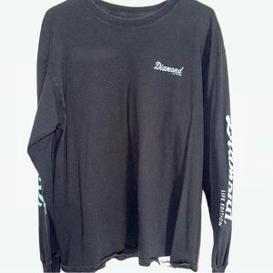 Diamond Logo Crewneck Long Sleeve Tee